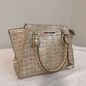 Mini Priscilla Gold Scala Brahmin purse